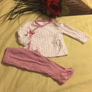 Chaps two piece hooted pj set